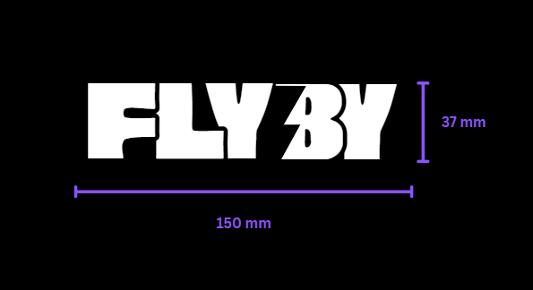 FLYBY Sticker