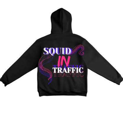 SQUID IN TRAFFIC HOODIE (PINK)